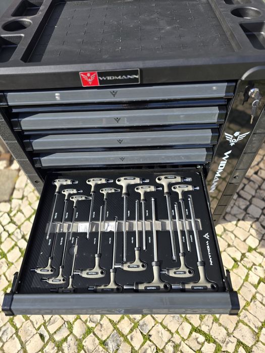 Carrinho de ferramentas 7 gavetas 6 completas novo