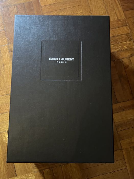 Sapatilhas Saint Laurent, pretas em pele