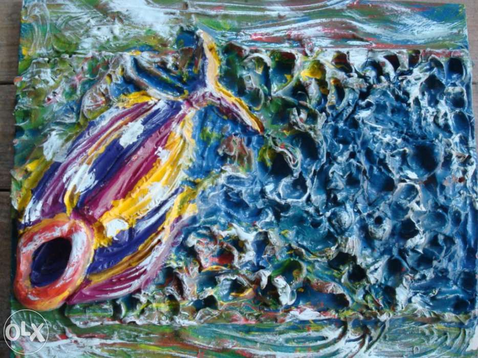 Quadro decorativo em Barro