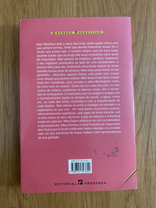 Livro Ao virar dos trinta NOVO