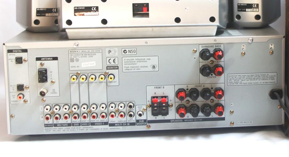 Amplificador Sony STR DE597 home theatre