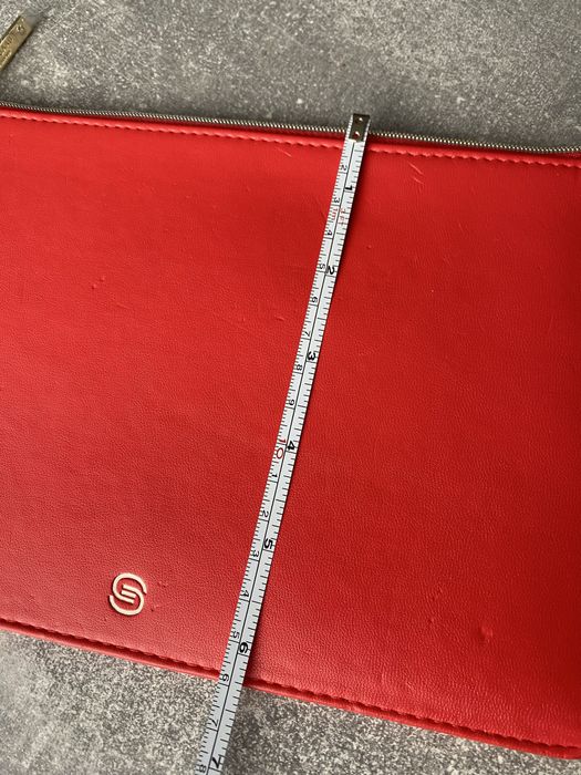 kopertówka kosmetyczka etui czerwona koralowa Elie Saab