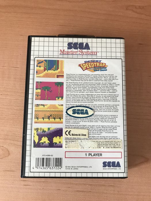Desert Speedtrap Jogo Sega Master System