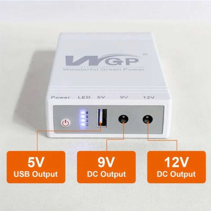 Безперебійник для роутера WGP 10400mah ДБЖ для роутера повербанк для роутера міні упс ибп для роутера ону WIFI