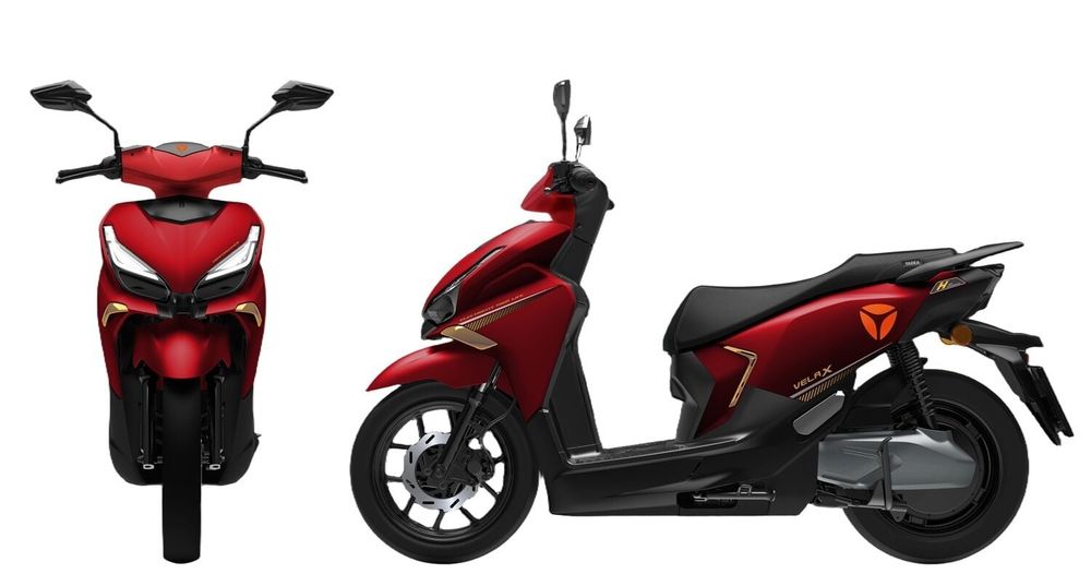 Електричний мопед Yadea Velax  двигун 2000W, акумулятор літій-залізо-фосфатний 72V/30Ah