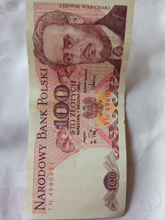 Banknot 1988 i 1986r 100 zł