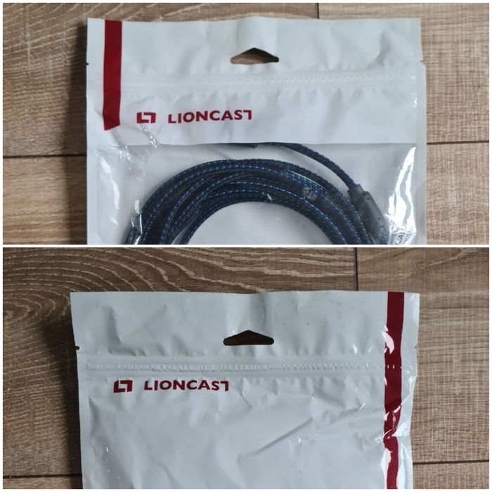 PlayStation Xbox Lioncast NOWY kabel micro usb 4 m