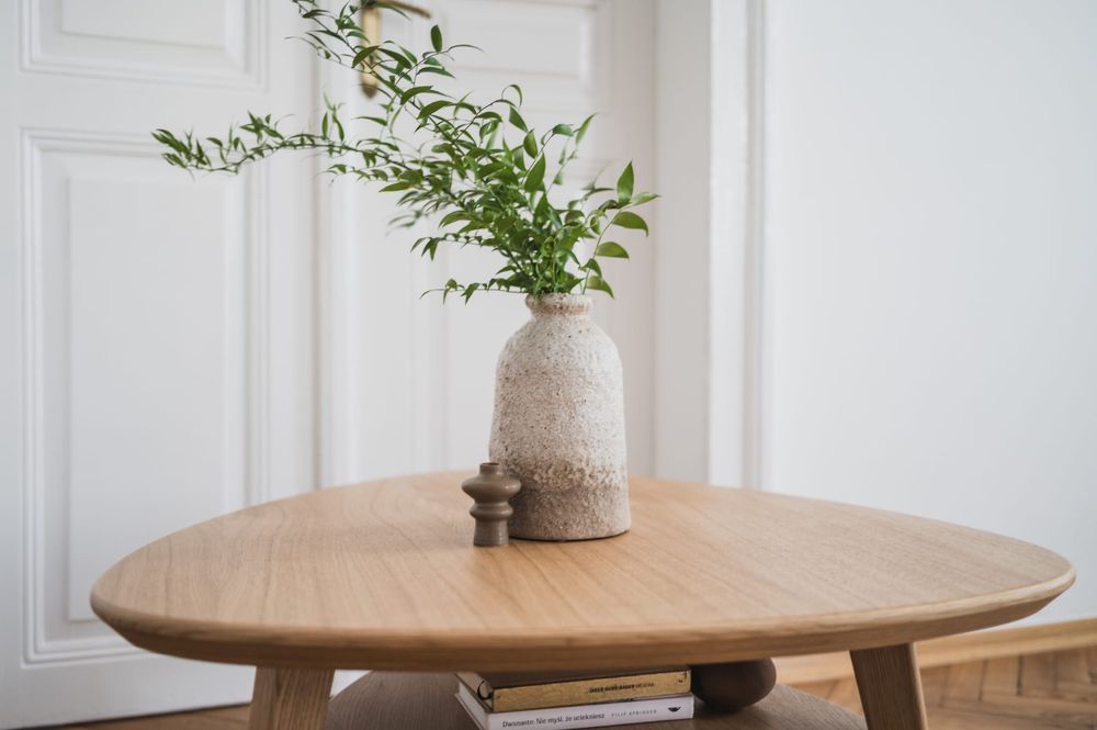 Stolik Nørrebro drewniany mid-century modern vintage duński