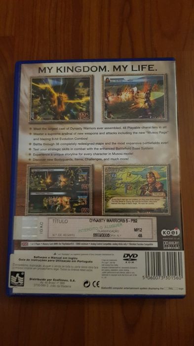 Jogo Dynasty Warriors 5 Ps2