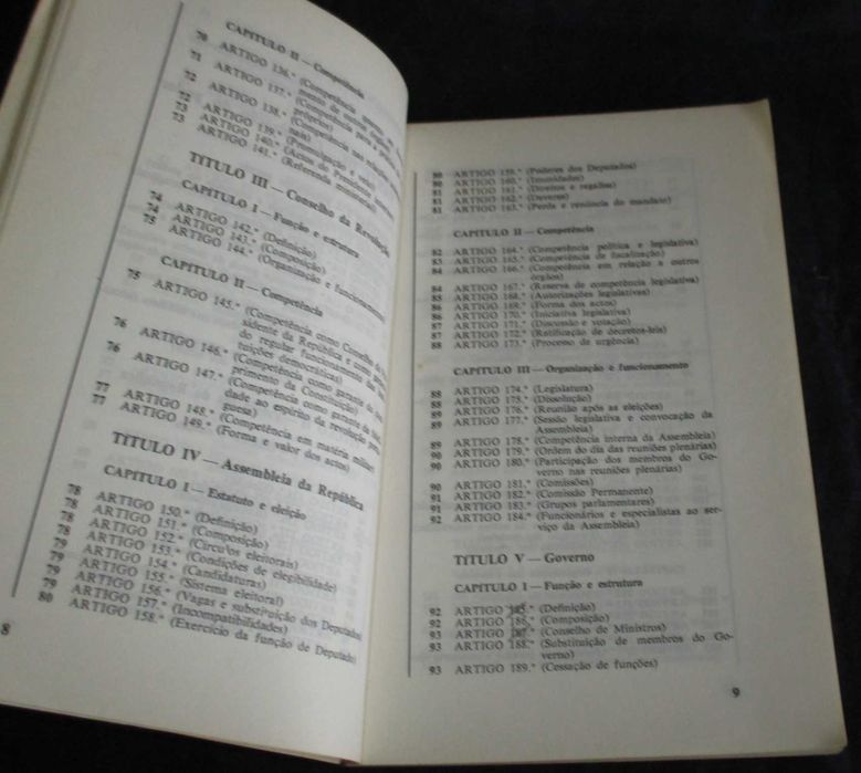 Livro Constituição da República Portuguesa 1976 INCM