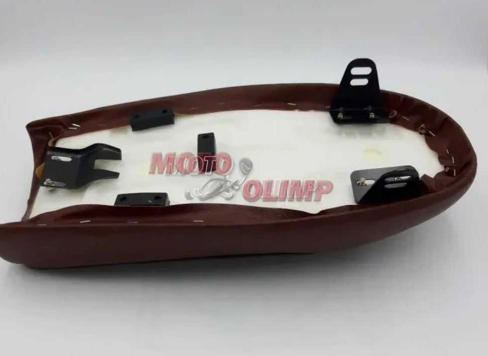 Сидіння на ретро мотоцикл кастом (Street Cafe Racer Bobber) з горбом