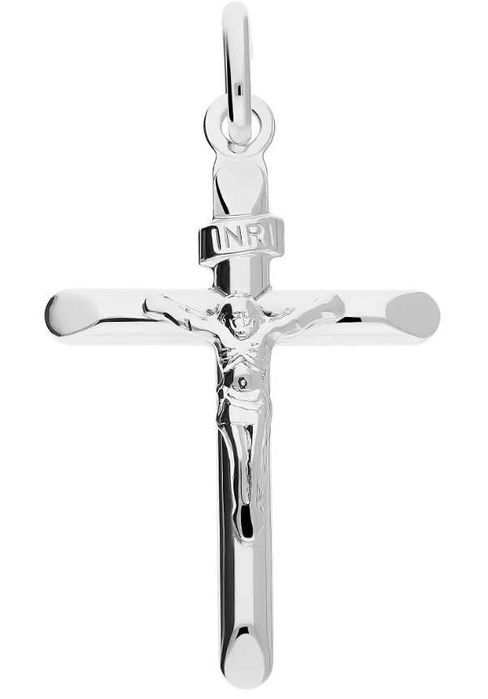 Srebrny krzyżyk z Jezusem / Zawieszka