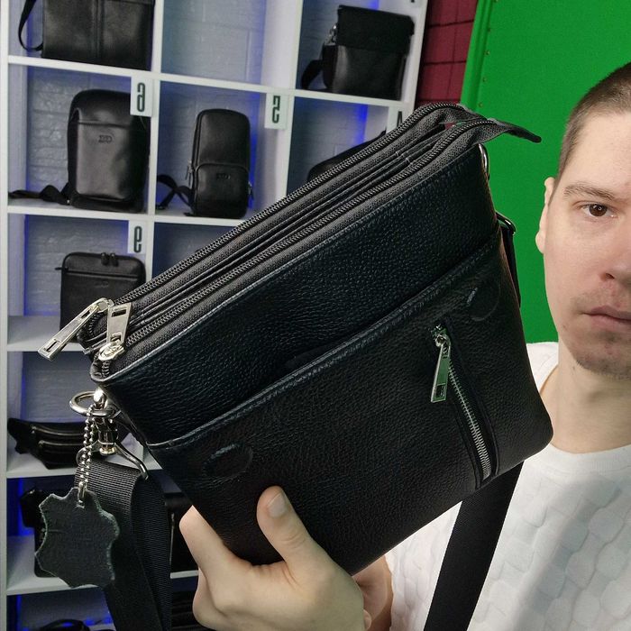 Чоловіча шкіряна сумка ручної роботи DNP №2