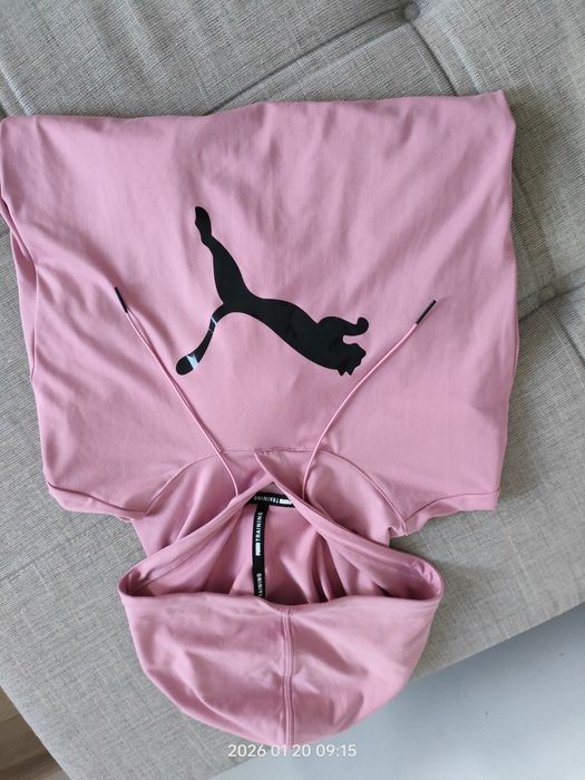 Bluza Puma rozmiar S typu oversize różowa
