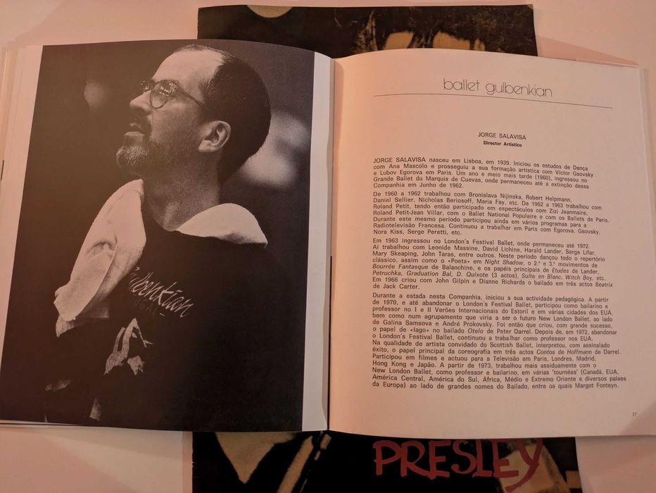 Presley ao Piano - 3.º Programa c/ Separata, Ballet Gulbenkian 1987/88