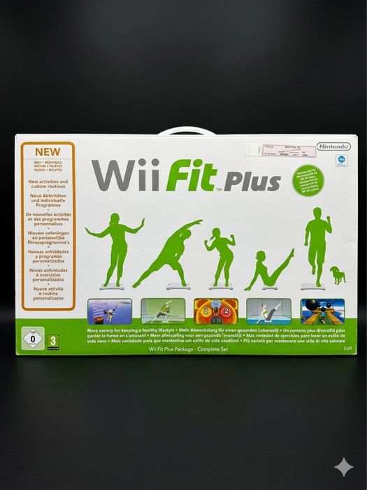Wii fit plus package - caixa completa