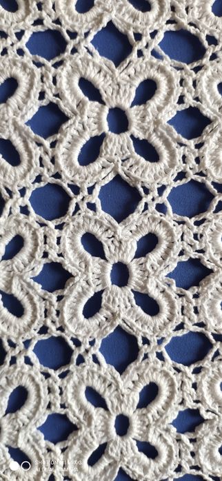 Colcha de crochê vintage