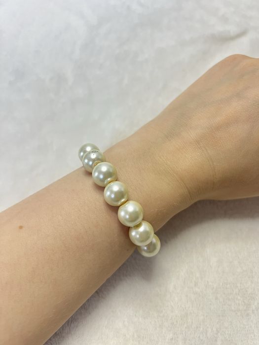 Bransoletka perełki vintage korale retro aesthetic szklane lata 80s 13