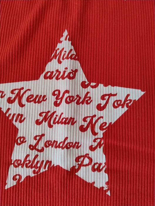 Bluzka szara bluza kolorowa czerwona satynowa piżama koszula bawełnian