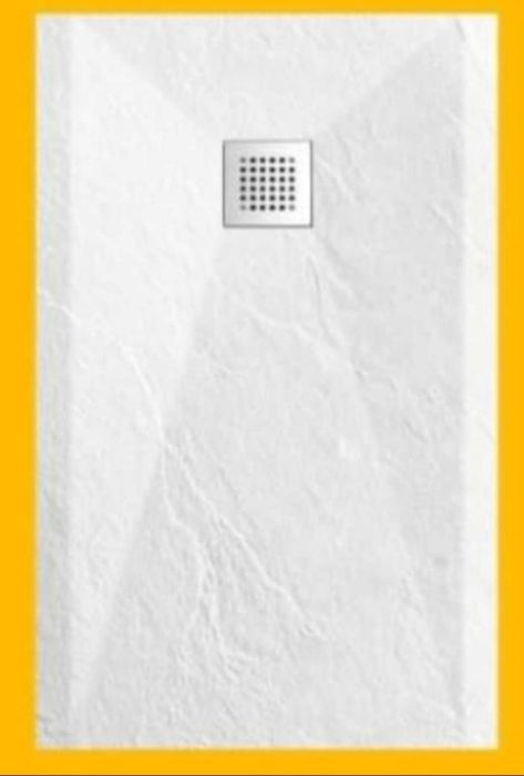 base de duche resina branca 180x80x0.25