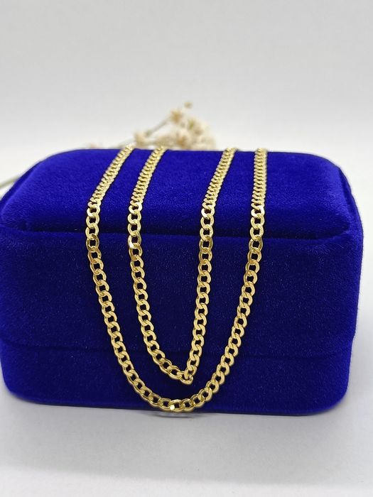 Łańcuszek pancerka ze złota, złoto pr 585