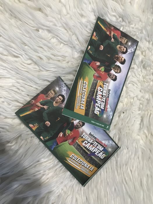 Conjunto de 2 cromos Intermarché torna-te um campeão