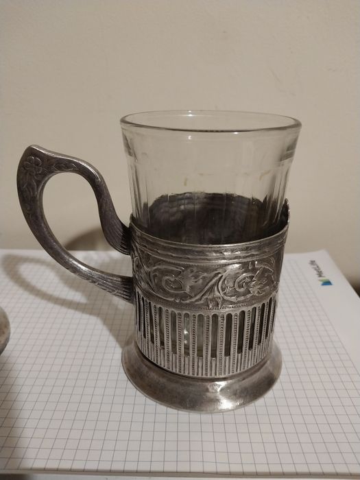 Вінтажний підтаканник, мельхіор