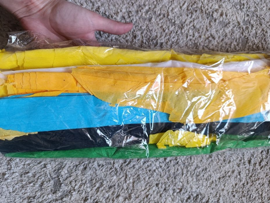 Гофрована бумага для декору