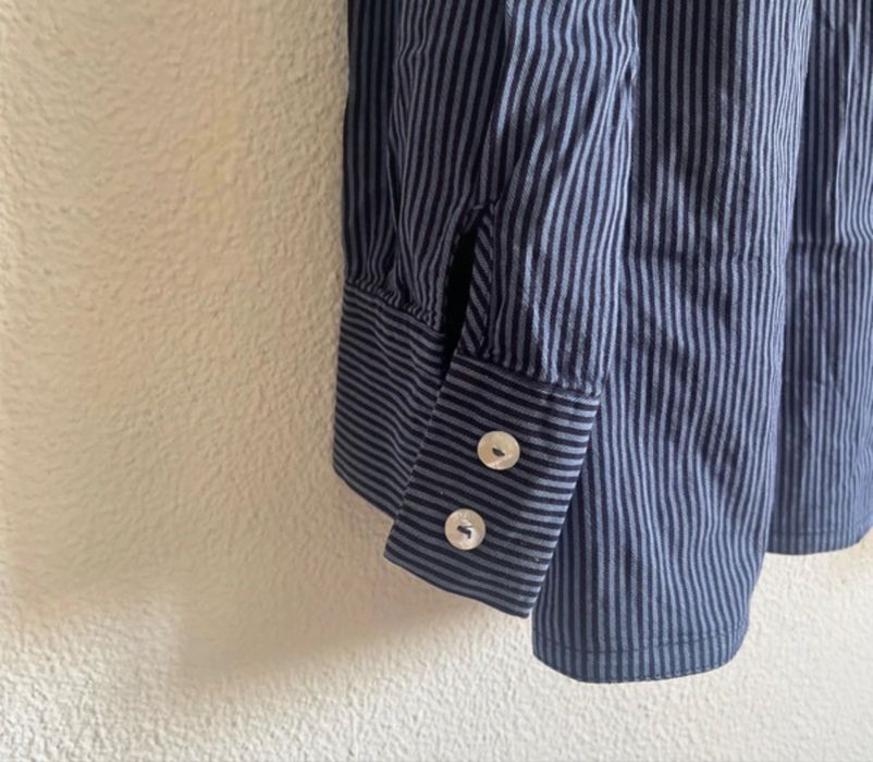 Camisa às Riscas Azul Maerz Muenchen (Tamanho 42 / XL)