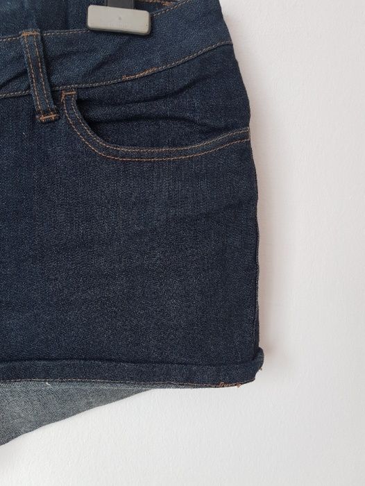 Spodnie spodenki szorty granatowe jeans dżinsowe Diverse 42 XL 40 L