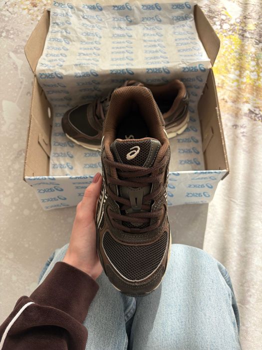 ‼️ НОВІ Кросівки Asics Gel NYC Black Coffee Brown