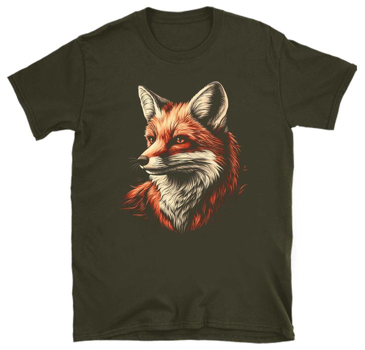 koszulka myśliwska lis, koszulka dla myśliwego, koszulka lis przyroda