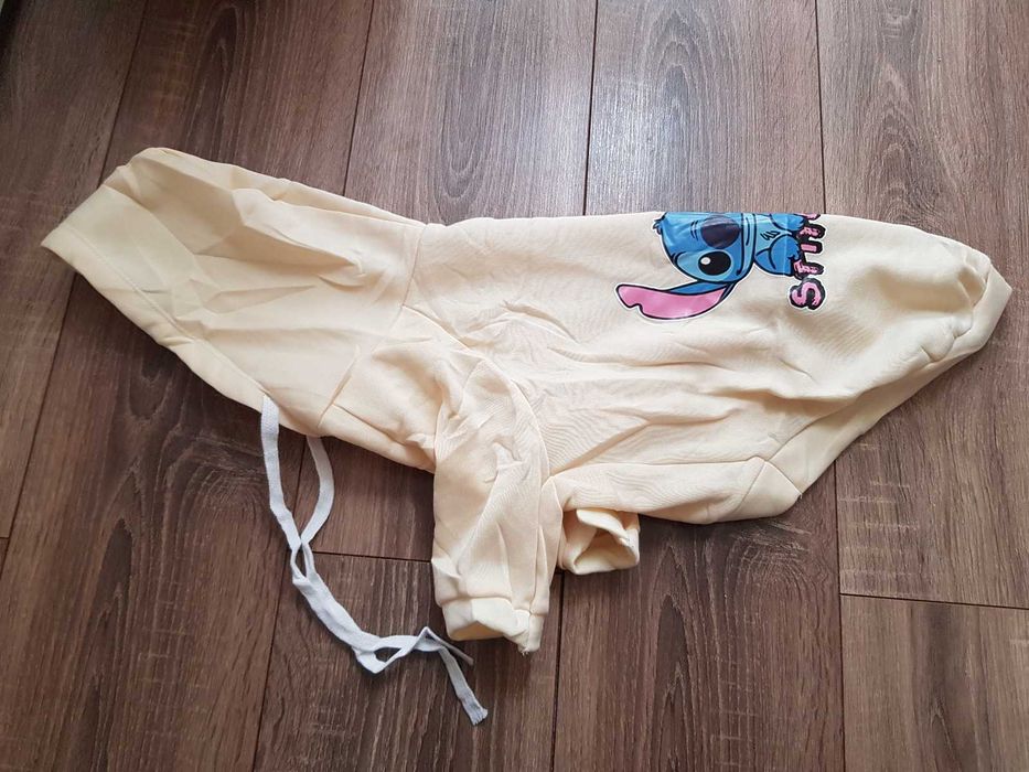 Beżowa bluza z kapturem dla psa Lilo i Stitch Disney XXL ubranko
