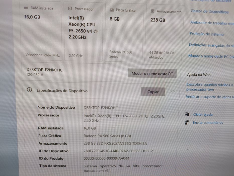 PC gaming 12 Core 16Gb Ram RX 580 8Gb