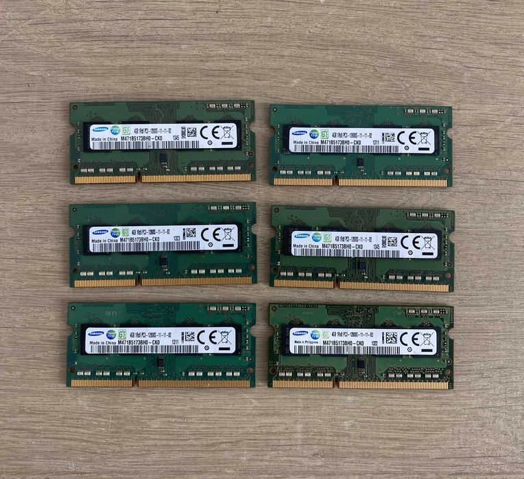 Samsung RAM DDR3 4GB 1Rx8 PC3-12800S 1600 MHz