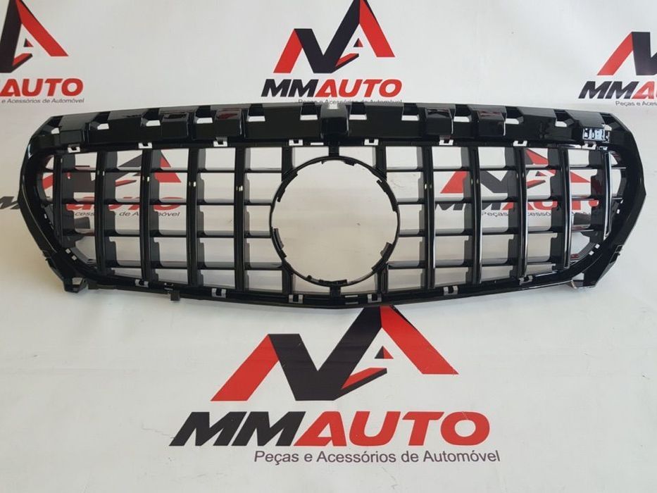 Grelha Frontal Mercedes CLA W117 GTR Panoramica Preta