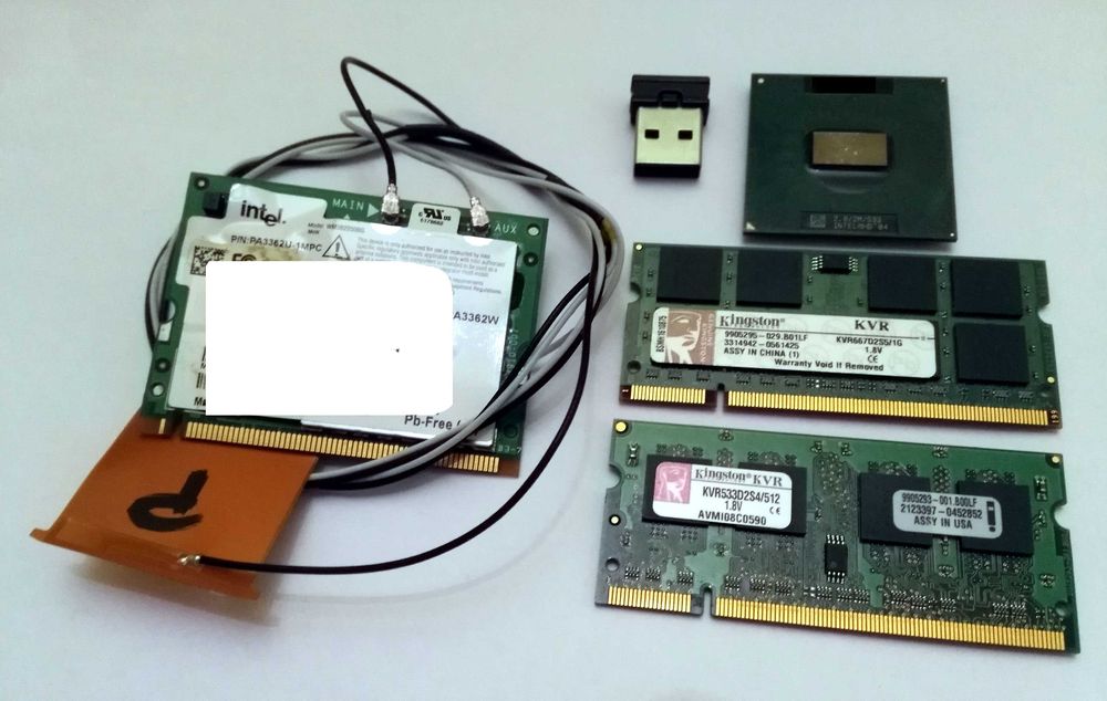 Pentium M760 +DDR2 1500MB + Intel 2200BG + Bluetooth - USB