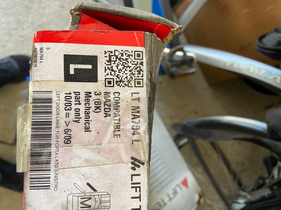 Elevador vidro porta frt esq Mazda 3 2003 a 2009