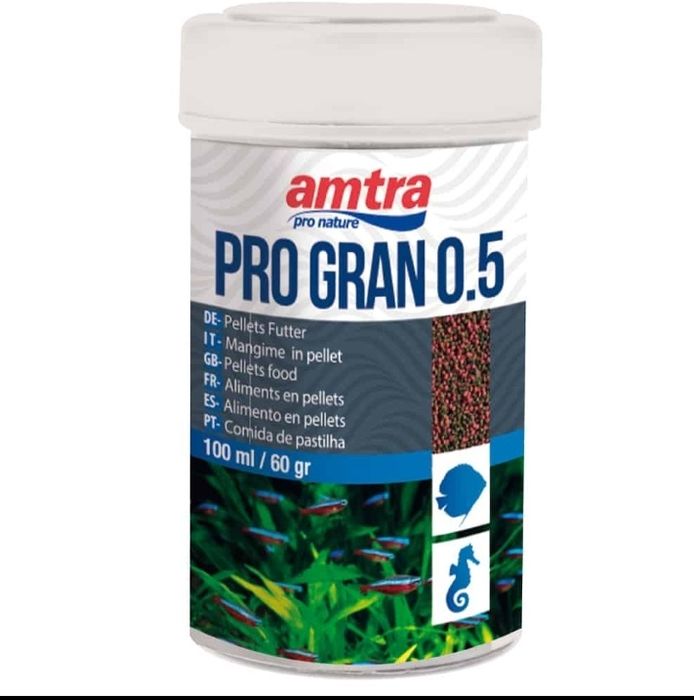 Alimentação para peixes "pro gran micro"