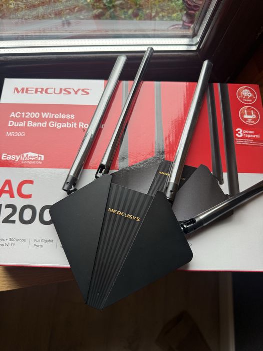 Wifi роутер Mercusys AC1200 НОВИЙ