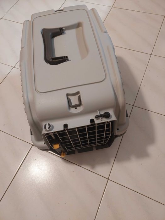 Caixa transporte viagem cao gato 50x31x31 cm plastico