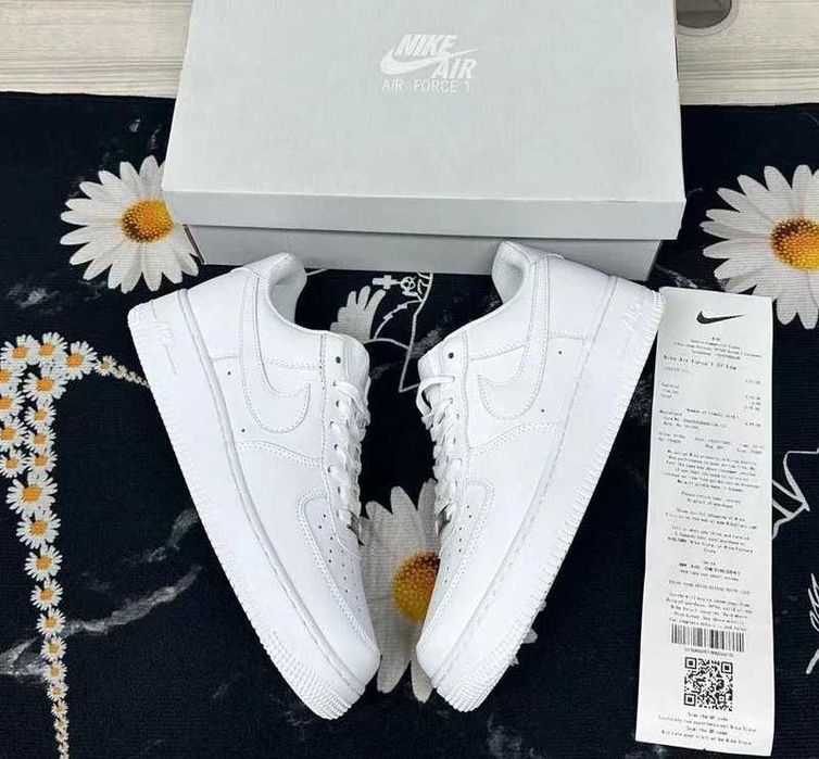 Nike Air Force 1 One All White 38