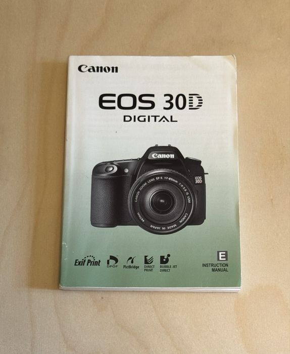 Instrukcja manual Canon 30D książeczka