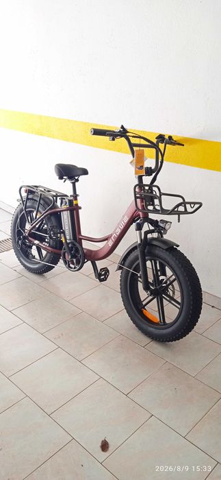 Bicicleta elétrica, Nova, ENGWE L20 Boost, nova, 13 Ah. com cesto na frente.