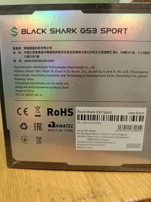 Black Shark GS 3 Sport Новий GPS