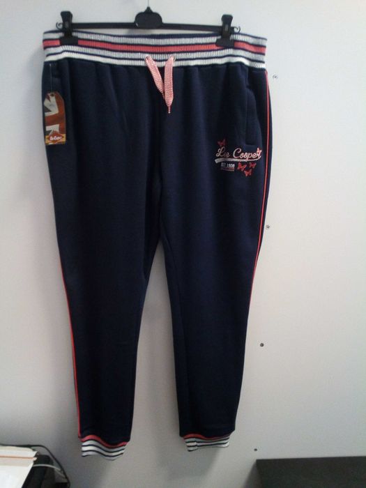 spodnie dresowe damskie Lee Cooper rozmiar L NOWE z metką granatowe