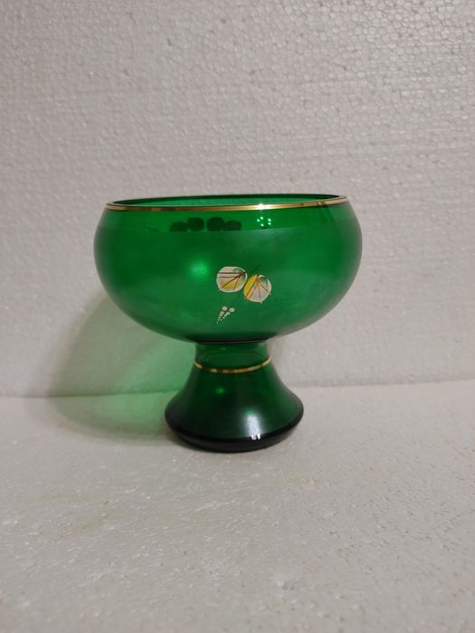 Конфетница Чехословакия Ваза Чехословакия Стекло Чехословакия