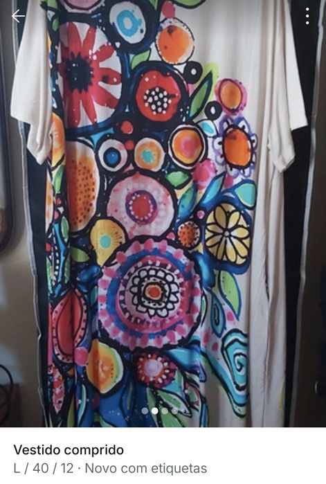 Vestido comprido muito fresquinho