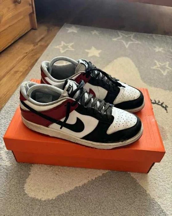 Buty Nike Dunk Low Black Toe shoes r.40