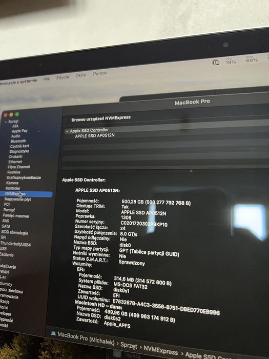 MacBook Pro 13” 2020 - i5 - 16/512 - 4x Thunderbolt 3